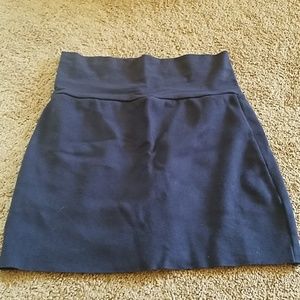 Navy blue mini skirt